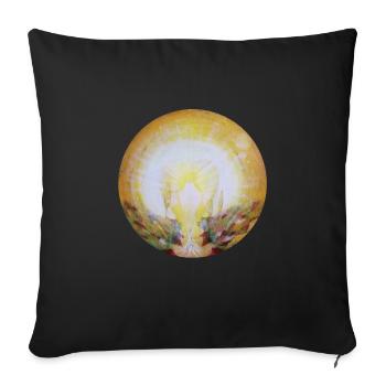 Heart of jesus - Sofa pillowcase 17,3'' x 17,3'' (45 x 45 cm) - black - Front