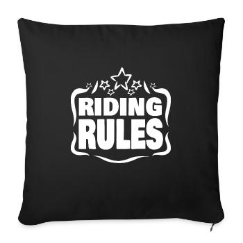 Ride - Sofa pillowcase 17,3'' x 17,3'' (45 x 45 cm) - black - Front