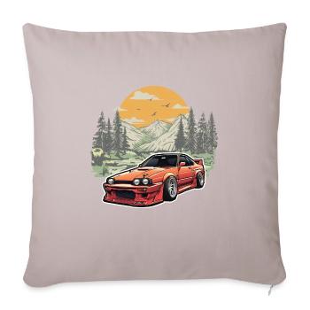 Jdm / Tuning / Turbocharger / Rims / Chiptuning - Sofa pillowcase 17,3'' x 17,3'' (45 x 45 cm) - light taupe - Front