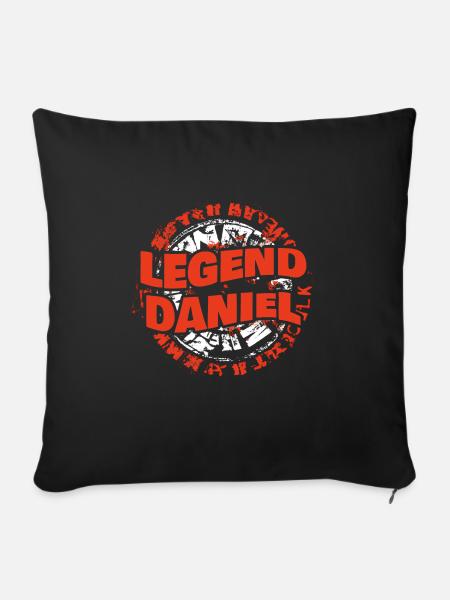 Daniel - Sofakissenbezug 45 x 45 cm - Schwarz