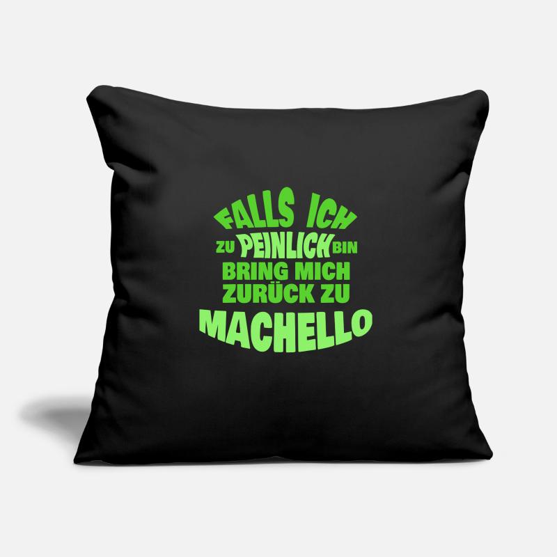 Machello Housse de coussin décorative 45 x 45 cm