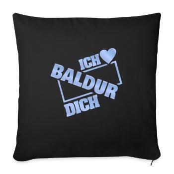 Couple Baldur - Sofakissenbezug 45 x 45 cm - Schwarz - Vorne