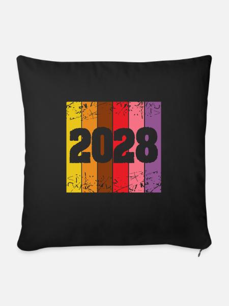 2028 - Sofakissenbezug 45 x 45 cm - Schwarz