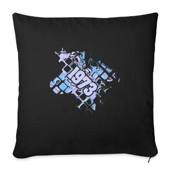Nerd 1973 - Sofa pillowcase 17,3'' x 17,3'' (45 x 45 cm) - black - Front