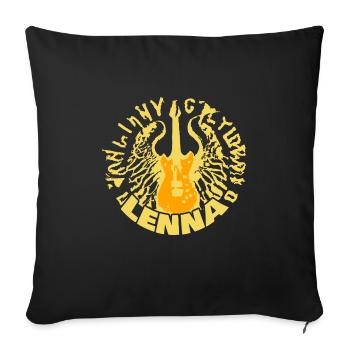 Lenna - Housse de coussin décorative 45 x 45 cm - noir - Devant