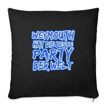 Gift for Weymouth - Sofa pillowcase 17,3'' x 17,3'' (45 x 45 cm) - black - Front
