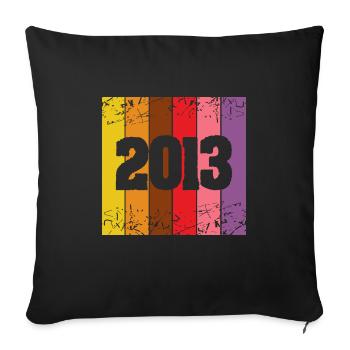 2013 - Sofa pillowcase 17,3'' x 17,3'' (45 x 45 cm) - black - Front