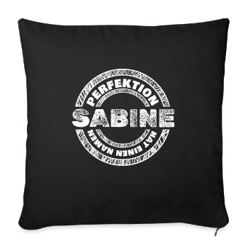 Gift for Sabine - Sofa pillowcase 17,3'' x 17,3'' (45 x 45 cm) - black - Front