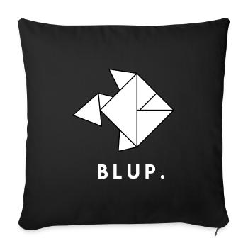 Origami Fisch - Origami Fish - Design Fisch - Sofa pillowcase 17,3'' x 17,3'' (45 x 45 cm) - black - Front
