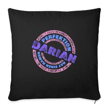Perfektion Perfekt Darian - Sofakissenbezug 45 x 45 cm - Schwarz - Vorne