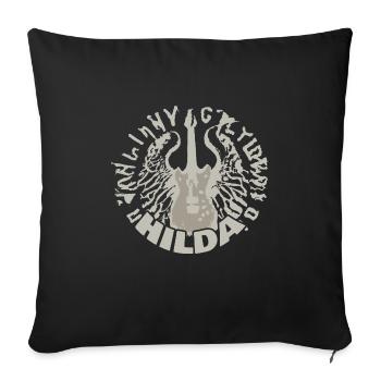 Guitare Hilda - Housse de coussin décorative 45 x 45 cm - noir - Devant