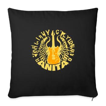 Anita - Sofa pillowcase 17,3'' x 17,3'' (45 x 45 cm) - black - Front