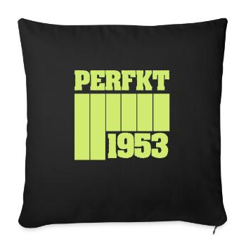 Perfect 1953 - Sofa pillowcase 17,3'' x 17,3'' (45 x 45 cm) - black - Front