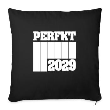 2029 - Sofa pillowcase 17,3'' x 17,3'' (45 x 45 cm) - black - Front