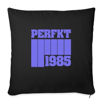 1985 - Sofa pillowcase 17,3'' x 17,3'' (45 x 45 cm) - black - Front