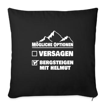 Geschenk für helmut - Sofakissenbezug 45 x 45 cm - Schwarz - Vorne