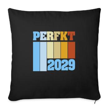 2029 - Sofa pillowcase 17,3'' x 17,3'' (45 x 45 cm) - black - Front
