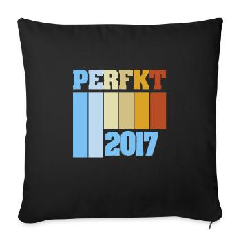 Perfect 2017 - Sofa pillowcase 17,3'' x 17,3'' (45 x 45 cm) - black - Front
