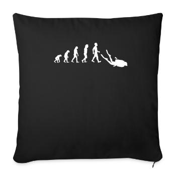 Evolution Plongée Plongée Idée Cadeau Garçons - Housse de coussin décorative 45 x 45 cm - noir - Devant