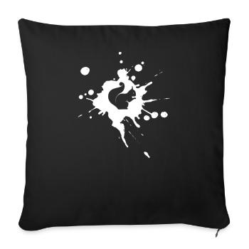 Squirrel Animal Rodent Forest Squirrel Cute - Sofa pillowcase 17,3'' x 17,3'' (45 x 45 cm) - black - Front