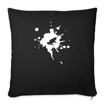 Frog Animal Tree Frog Amphibe Quak Frogs Frog - Sofa pillowcase 17,3'' x 17,3'' (45 x 45 cm) - black - Front
