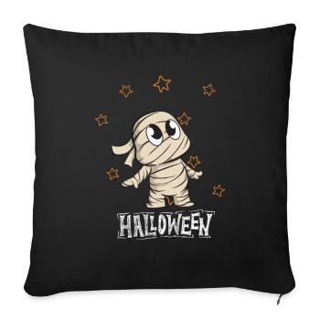 Halloween Mumie - Sofakissenbezug 45 x 45 cm - Schwarz - Vorne