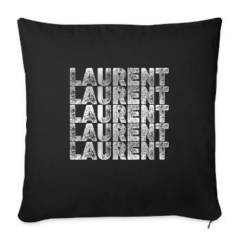 Brother Laurent - Sofa pillowcase 17,3'' x 17,3'' (45 x 45 cm) - black - Front