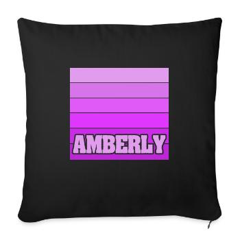 Woman for Amberly maiden name Sport - Sofa pillowcase 17,3'' x 17,3'' (45 x 45 cm) - black - Front