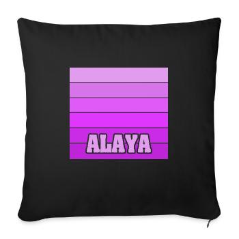 Gift for Alaya - Sofa pillowcase 17,3'' x 17,3'' (45 x 45 cm) - black - Front