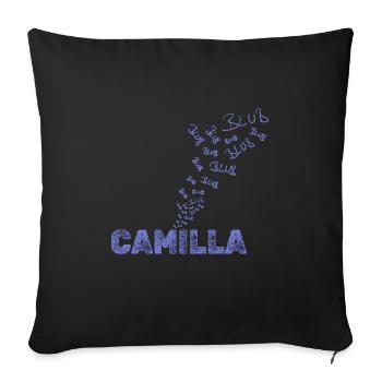 Segeln Camilla - Sofakissenbezug 45 x 45 cm - Schwarz - Vorne