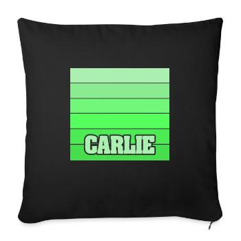 Daughter Carlie - Sofa pillowcase 17,3'' x 17,3'' (45 x 45 cm) - black - Front