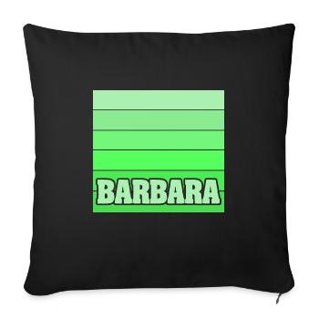 Cadeau pour Barbara - Housse de coussin décorative 45 x 45 cm - noir - Devant