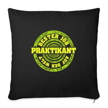 Trainee - Sofa pillowcase 17,3'' x 17,3'' (45 x 45 cm) - black - Front