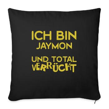 Jaymon Jaymon - Sofa pillowcase 17,3'' x 17,3'' (45 x 45 cm) - black - Front