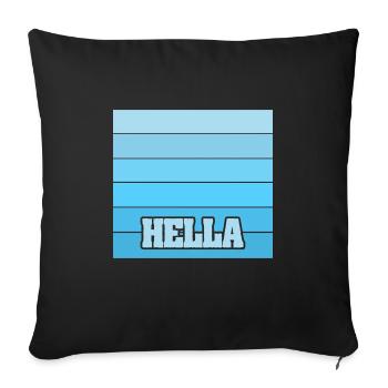 Hella - Sofakissenbezug 45 x 45 cm - Schwarz - Vorne