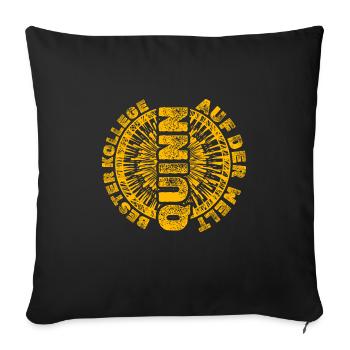 Geschenk für Quinn - Sofakissenbezug 45 x 45 cm - Schwarz - Vorne