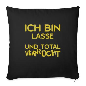 Lasse - Sofakissenbezug 45 x 45 cm - Schwarz - Vorne