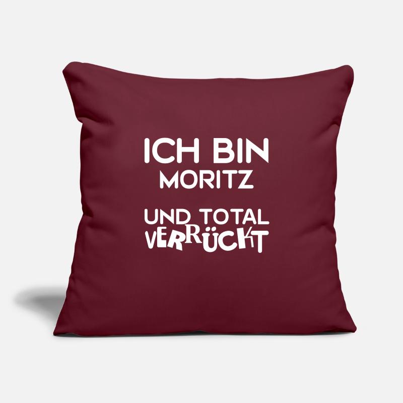 Moritz as a given name Sofa pillowcase 17,3'' x 17,3'' (45 x 45 cm)