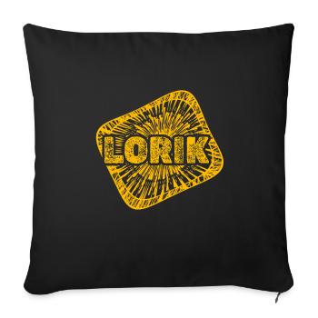 Lorik as Stardust - Sofa pillowcase 17,3'' x 17,3'' (45 x 45 cm) - black - Front