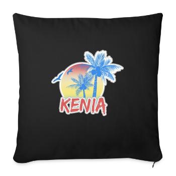 Kenya - Housse de coussin décorative 45 x 45 cm - noir - Devant