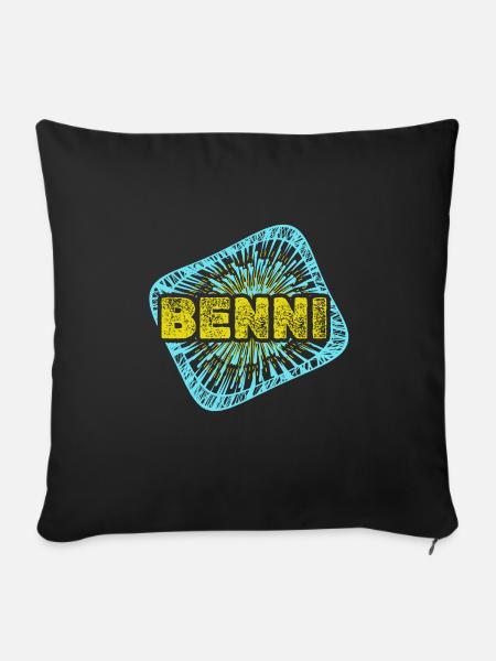 Hobby Benni - Sofakissenbezug 45 x 45 cm - Schwarz