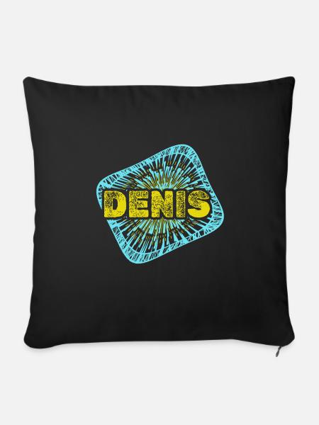 Freizeit Denis - Sofakissenbezug 45 x 45 cm - Schwarz