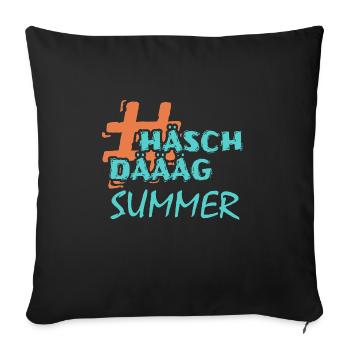 Buzzer - Sofa pillowcase 17,3'' x 17,3'' (45 x 45 cm) - black - Front