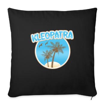 Gift for Cleopatra - Sofa pillowcase 17,3'' x 17,3'' (45 x 45 cm) - black - Front