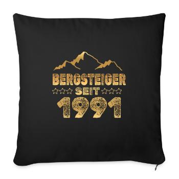 geboren 1991 - Sofakissenbezug 45 x 45 cm - Schwarz - Vorne