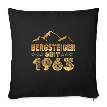 1963 - Sofakissenbezug 45 x 45 cm - Schwarz - Vorne