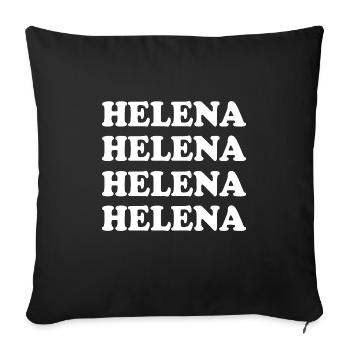 Retro für Helena Name Vorname - Sofakissenbezug 45 x 45 cm - Schwarz - Vorne