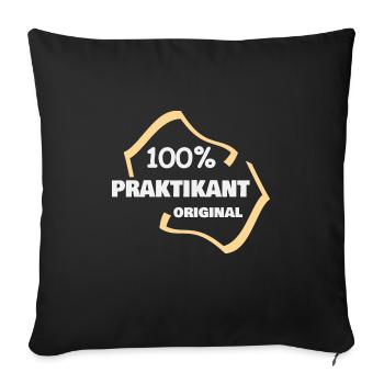 Beruf Praktikant - Sofakissenbezug 45 x 45 cm - Schwarz - Vorne