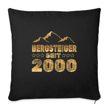 2000 - Sofa pillowcase 17,3'' x 17,3'' (45 x 45 cm) - black - Front