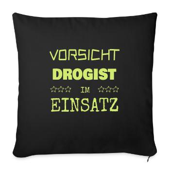 Chimiste - Housse de coussin décorative 45 x 45 cm - noir - Devant